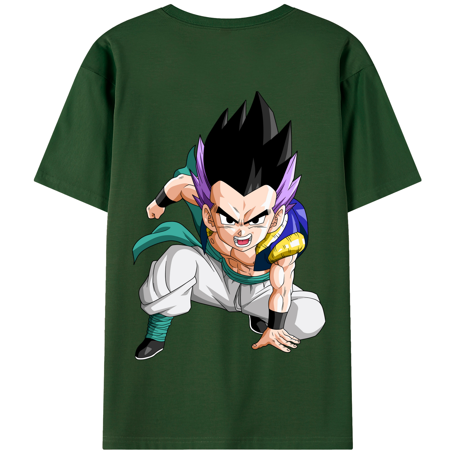 （画像用） ドラゴンボール 孫 悟飯（そんごはん）DRAGON BALL Son Gohan 綿100％半袖Tシャツ（背面プリント）